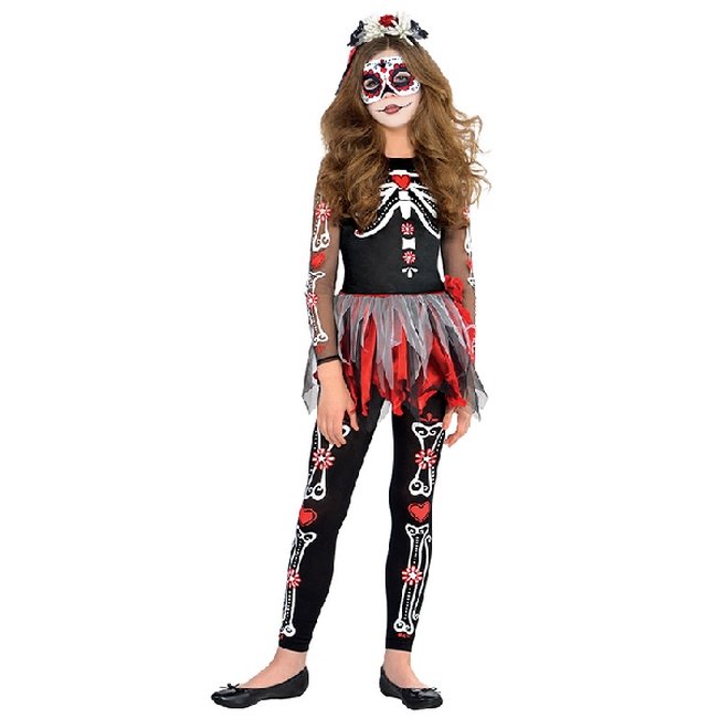 DISFRAZ JUNIOR: DIA DE LA MUERTE Talla 14-16 ***OFERTA DTO NO ACUMULABLE