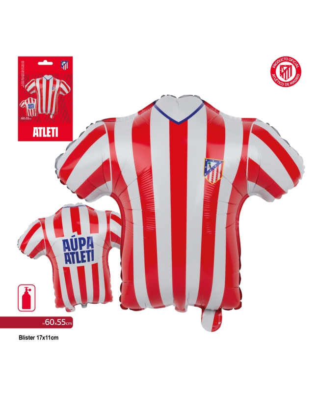 Globo Foil Camiseta Atletico Madrid 60X57cm ***OFERTA DTO NO ACUMULABLE