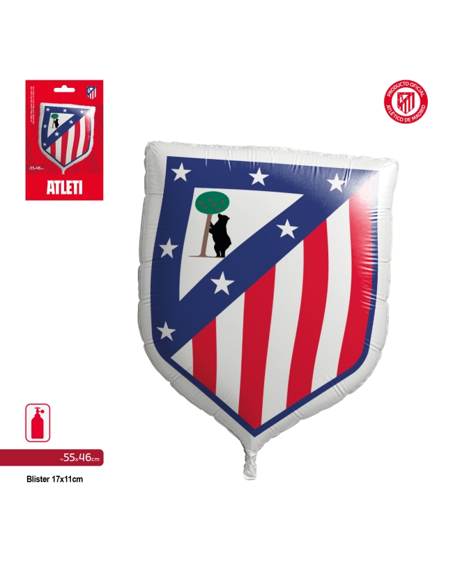 Globo Foil Escudo Atletico Madrid 55 x 46cm ***OFERTA DTO NO ACUMULABLE