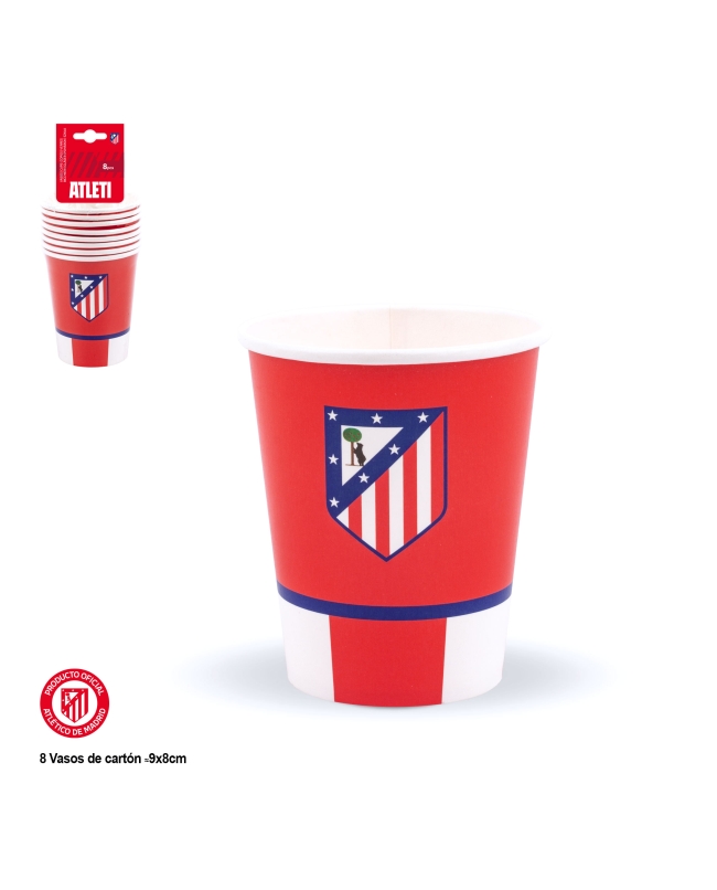 Vasos Atletico Madrid Forma Escudo ***OFERTA DTO NO ACUMULABLE