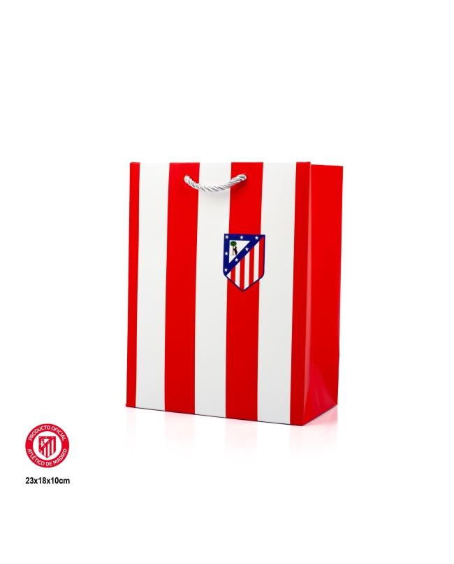 Bolsa Reg. Atletico Madrid Franjas 18X10X23 Peq ***OFERTA DTO NO ACUMULABLE
