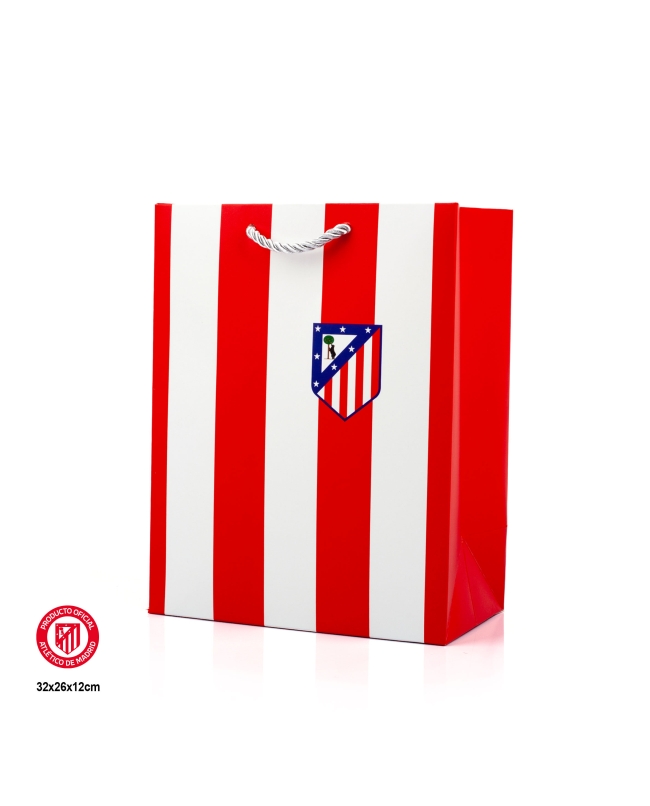 Bolsa Reg. Atletico Madrid Mad Franjas 26X12X2 Med ***OFERTA DTO NO ACUMULABLE