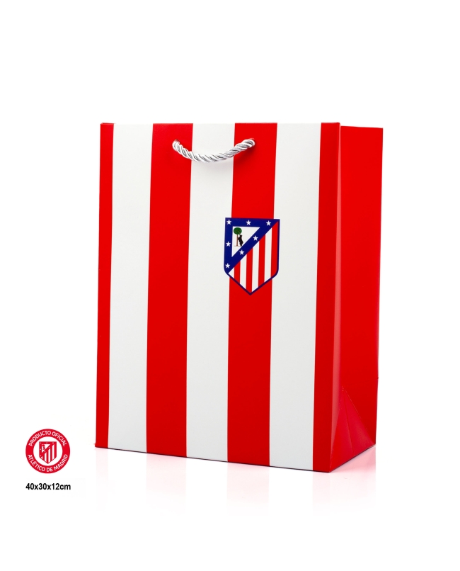 Bolsa Reg. Atletico Madrid Franjas 30X12X40 Gr ***OFERTA DTO NO ACUMULABLE