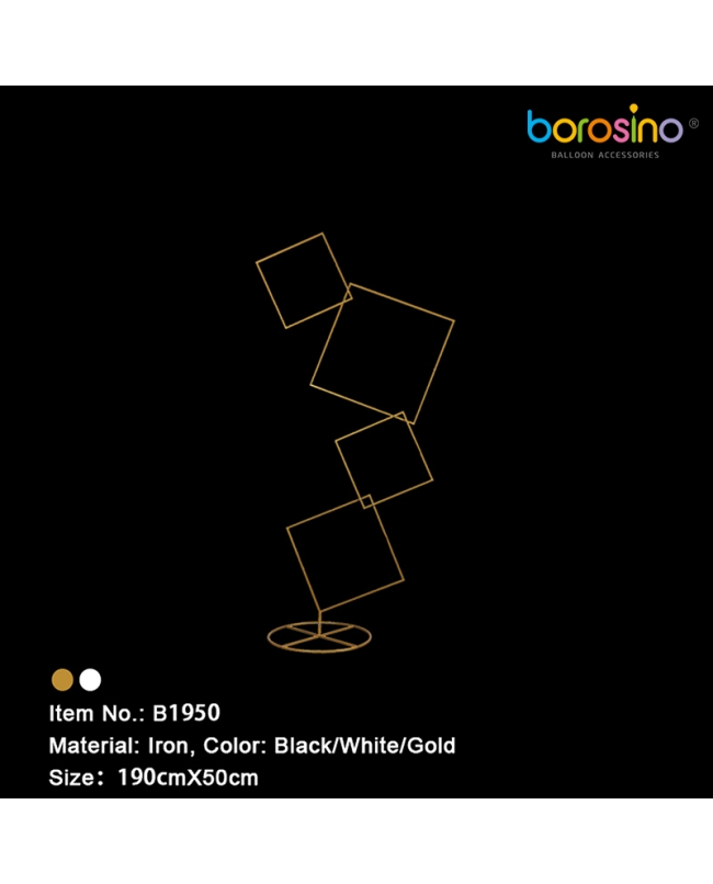 Columna Cuadrados 153 X 50cm Oro