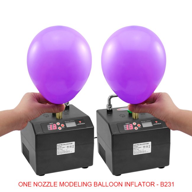 INFLADOR ELECTRICO LAGENDA CON 1 INYECTOR PARA GLOBOS DE MODELAR