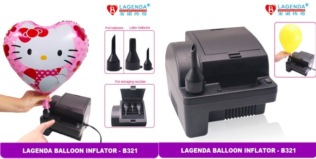 INFLADOR ELECTRICO LAGENDA FOIL/LATEX (Negro)