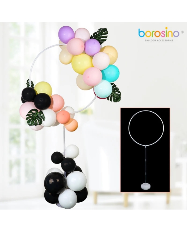 COLUMNA CIRCULO + BASE METAL 40x40cm PARA GLOBOS