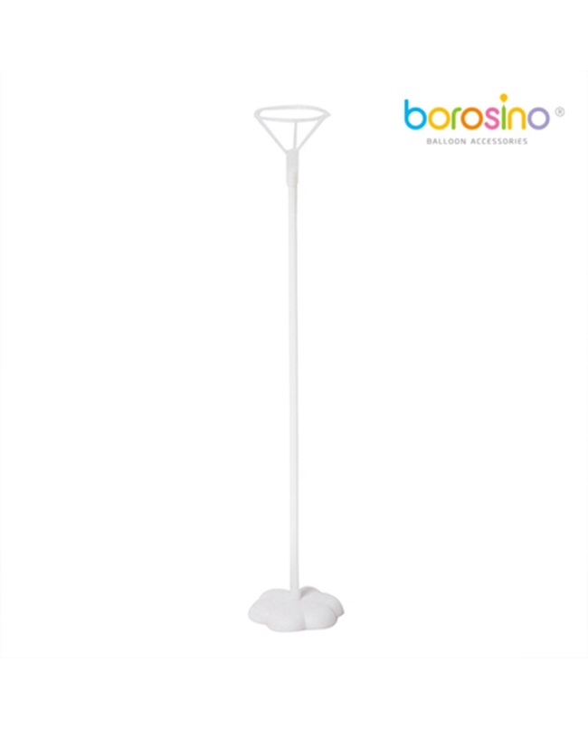 CENTRO MESA BASE FLOR 8cm + MAXIPALO 39cm + COPA 6cm (blanco)