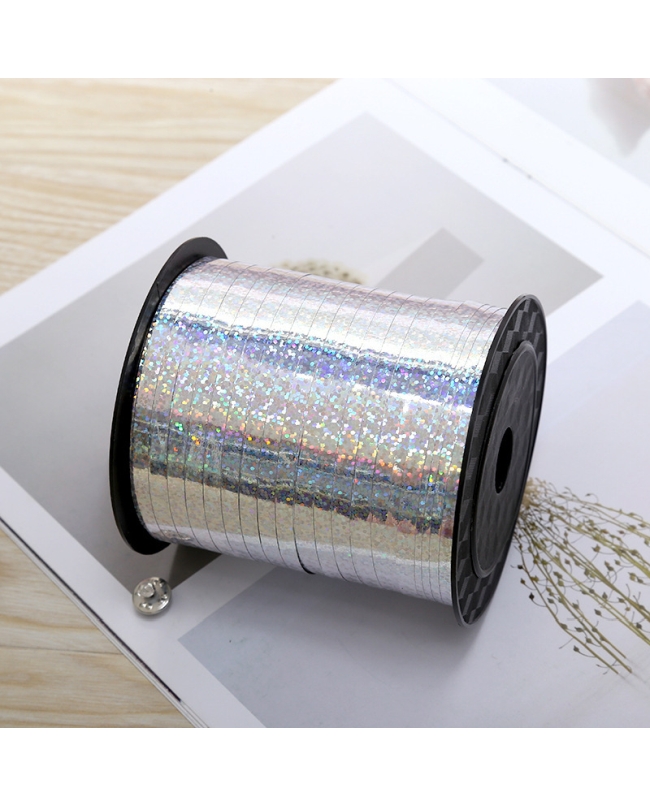 CINTA HOLOGRAFICA PLATA DE 500YDS