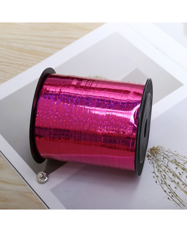 CINTA HOLOGRAFICA FUCSIA DE 500YDS