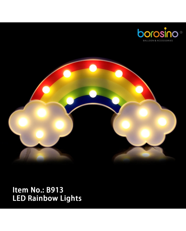 ARCOIRIS CON LUZ LED 16x30cm