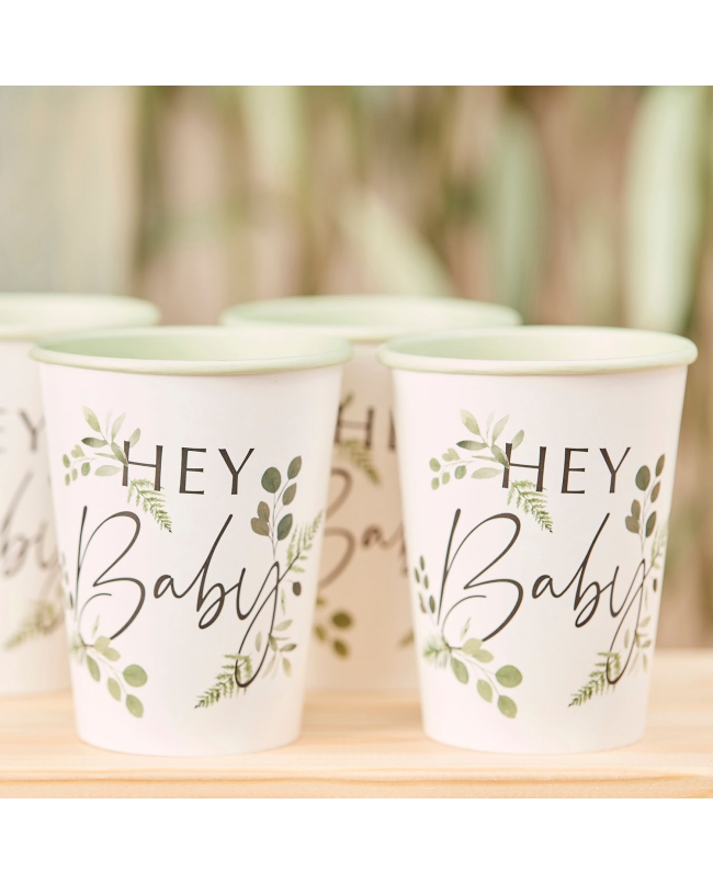 Vasos Papel Hey Baby Botanico ***OFERTA DTO NO ACUMULABLE