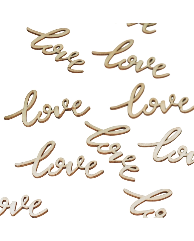 Confeti Love Madera ***OFERTA DTO NO ACUMULABLE