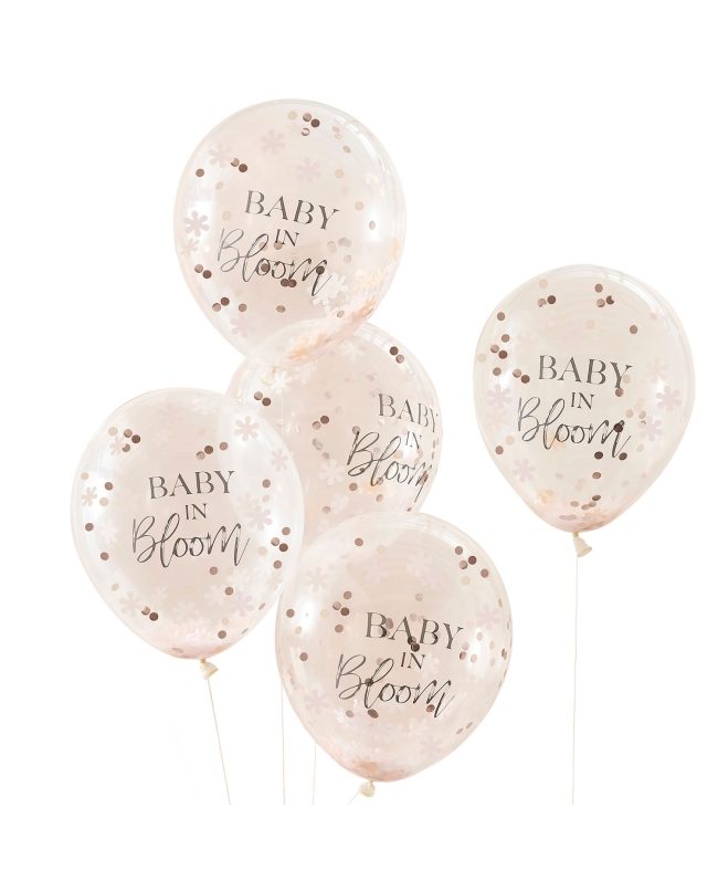 Globos Baby In Bloom Confeti Flores ***OFERTA DTO NO ACUMULABLE