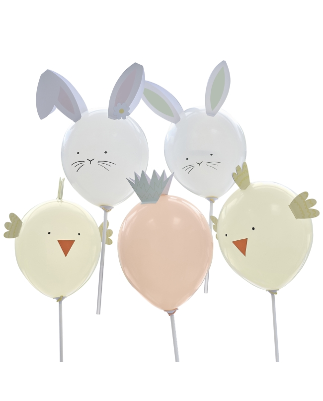 Globos Caras Animales Pascua ***OFERTA DTO NO ACUMULABLE