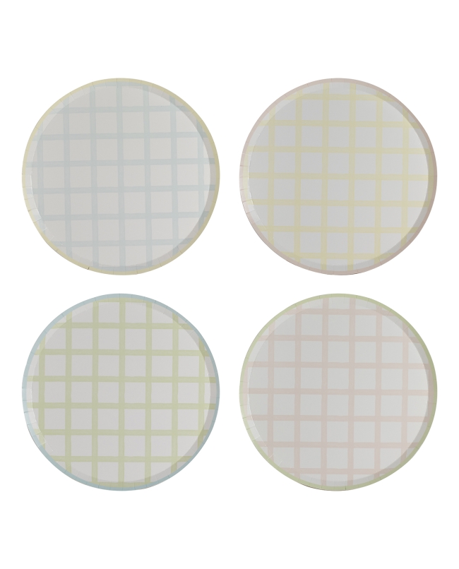 Platos Papel Cuadros Pascua ***OFERTA DTO NO ACUMULABLE