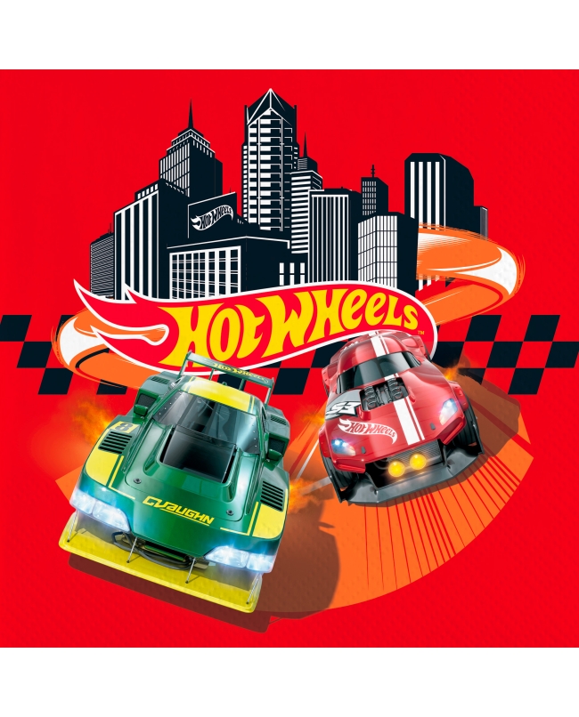 Servilletas 33 x 33cm Hot Wheels