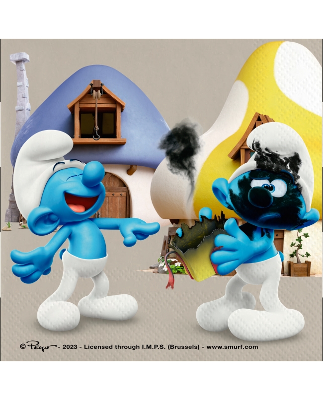 Servilletas 33 x 33cm Pitufos