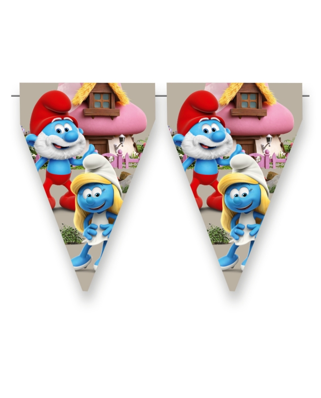 Banderin Pitufos 20 X 30cm X 3m