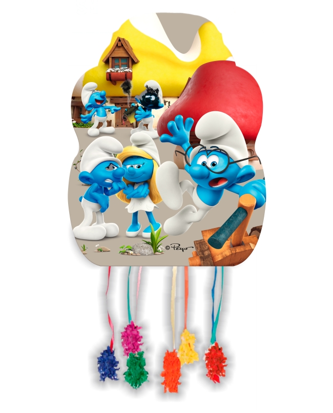 Piñata Mediana Pitufos 33 x 46cm