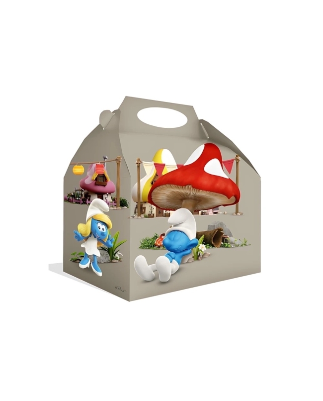 Cajita Pitufos 16 x 16 x 10,5cm