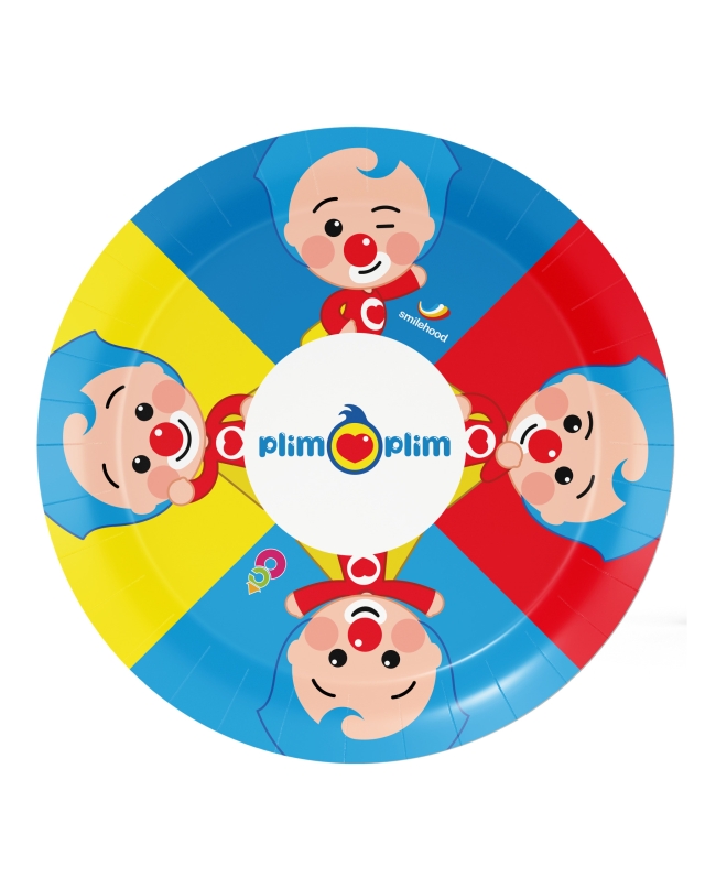 Platos 18cm Payaso Plim Plim