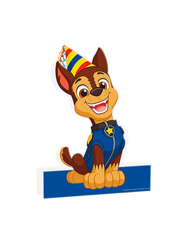 Figura Corcho Patrulla Canina Chase 29cm X 21cm
