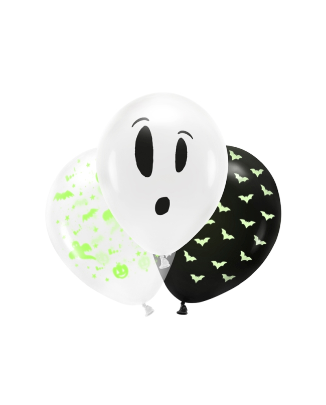 Globos Latex 27cm Boo! Luz Negra ***OFERTA DTO NO ACUMULABLE