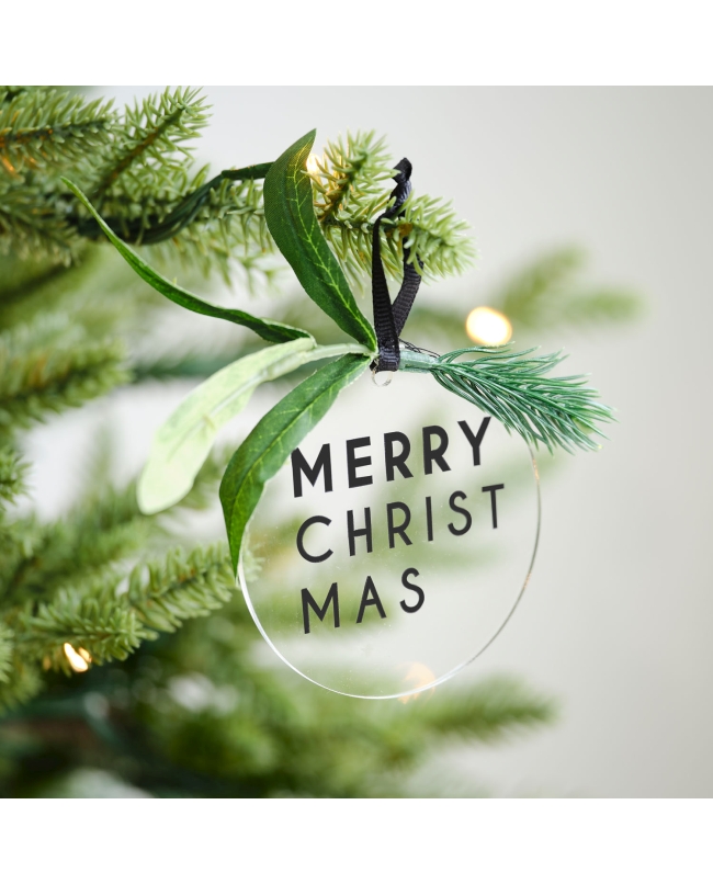 Decoracion Arboles Feliz Navidad Con Follaje Negro ***OFERTA DTO NO ACUMULABLE