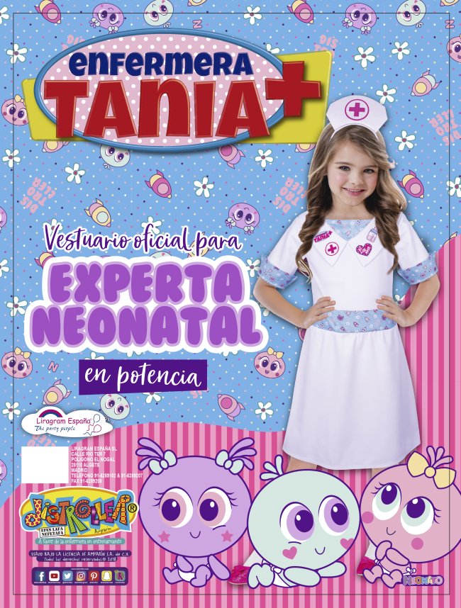 DISFRAZ DISTROLLER ENFERMERA TANIA 5-6 AÑOS ***OFERTA DTO NO ACUMULABLE