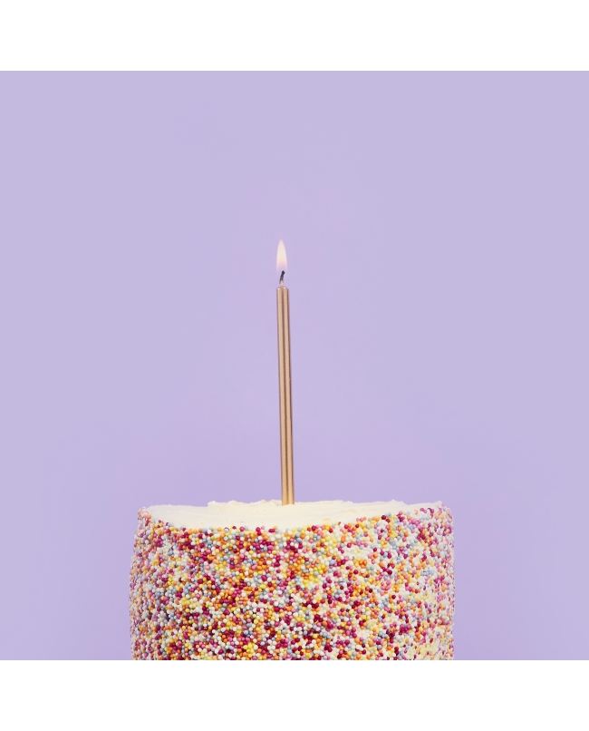 Velas Delgadas Oro 0,5 X 9,5cm