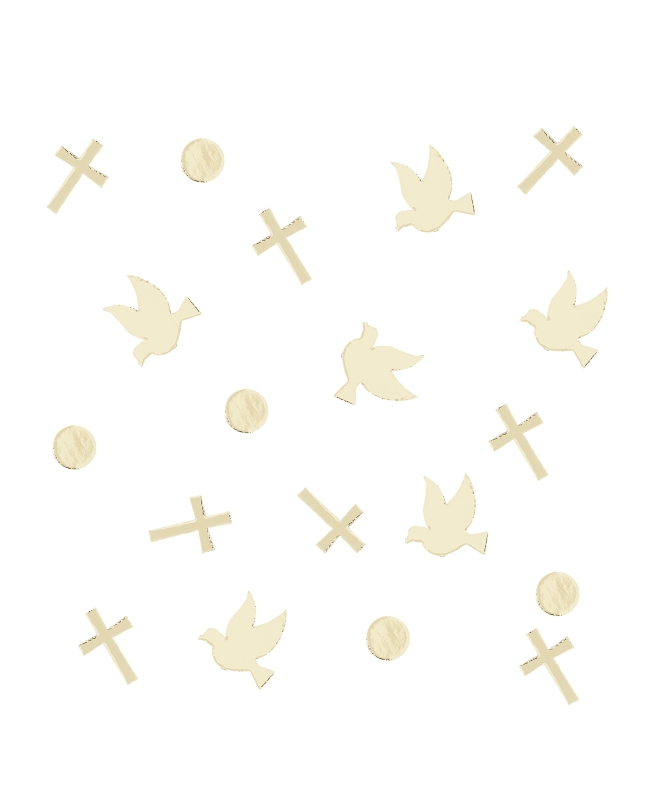 Confeti Comunion 14G 2 X 2cm