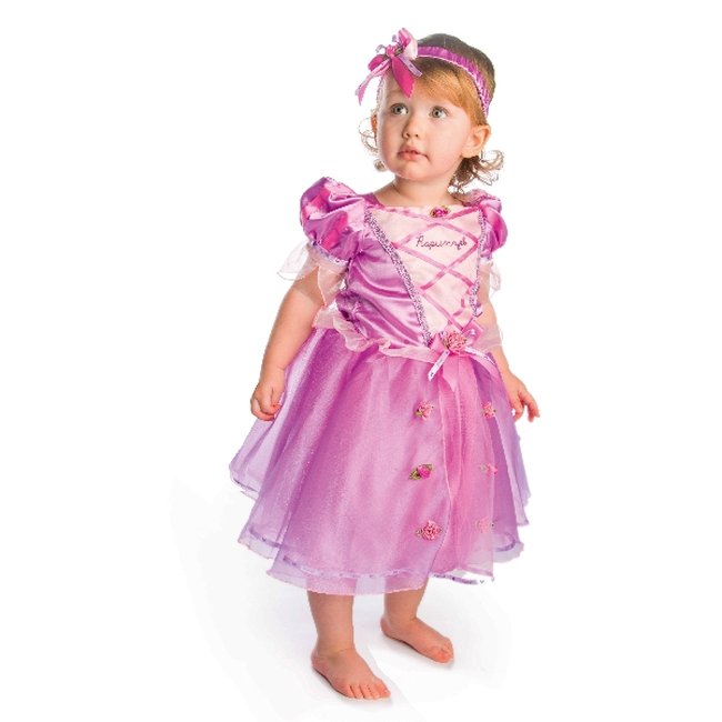 Baby Princesas Rapunzel - Vestido, Diadema Y Pololos 18-24 Meses