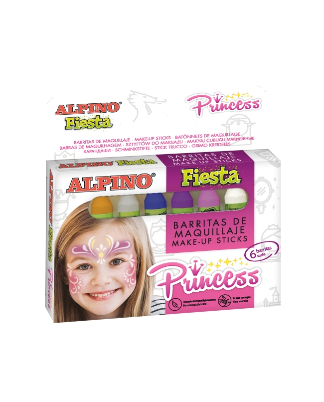 BARRITAS MAQUILLAJE PRINCESS 6 COLORES: BLANCO, ROJO, AZUL, MORADO, PLATA, ORO ***OFERTA DTO NO ACUMULABLE