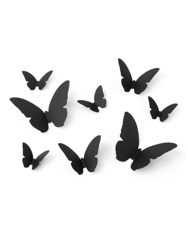 Decoracion Mariposa Negra Papel 6-12cm ***OFERTA DTO NO ACUMULABLE