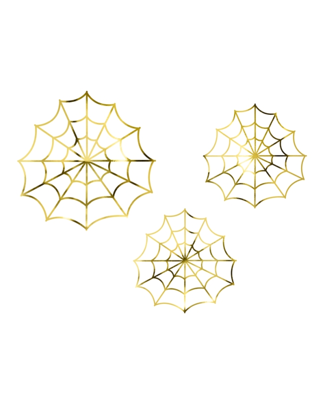 Deco Telarañas Oro Papel ***OFERTA DTO NO ACUMULABLE