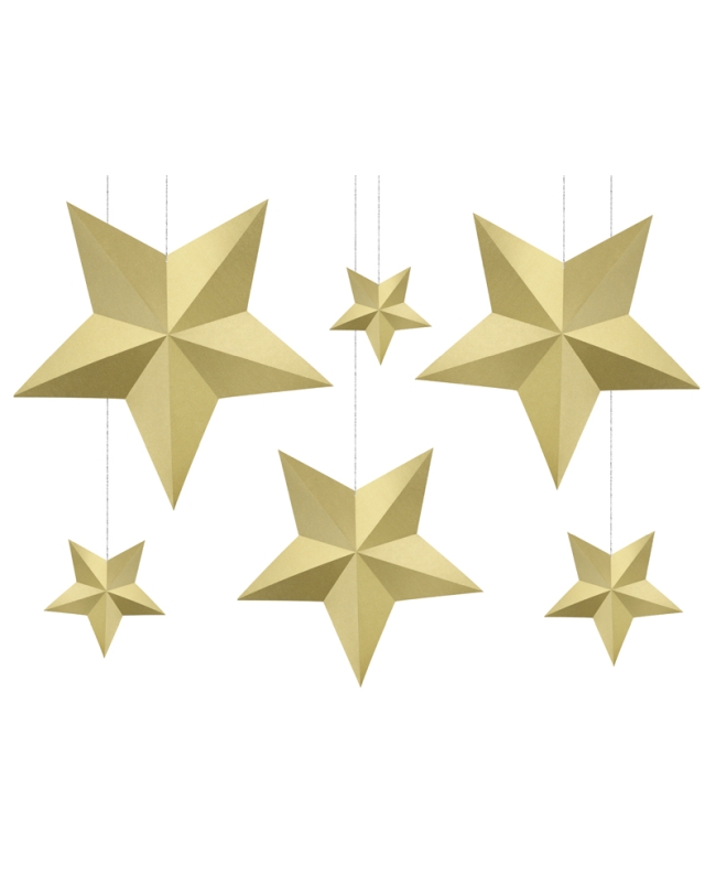 Decoracion Estrellas Oro ***OFERTA DTO NO ACUMULABLE