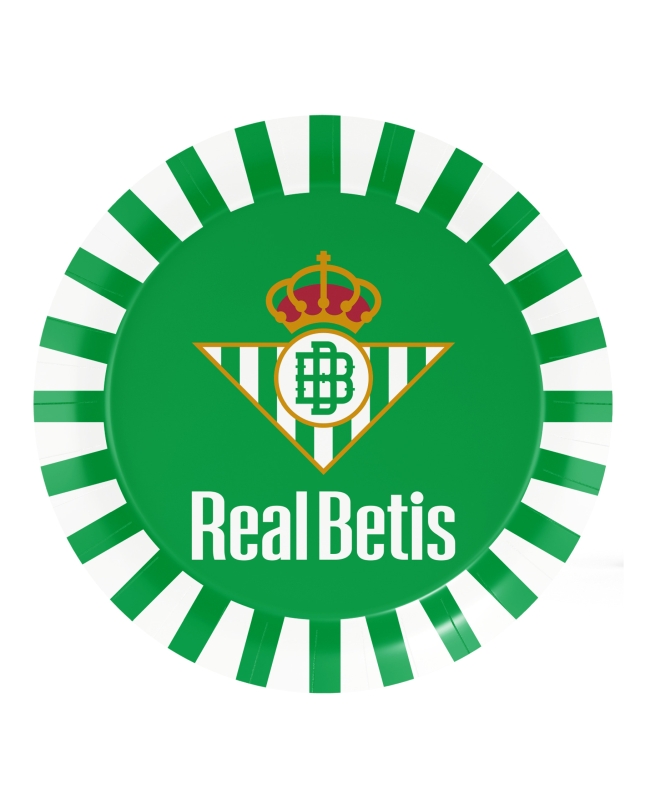 8 Platos Real Betis 18cm