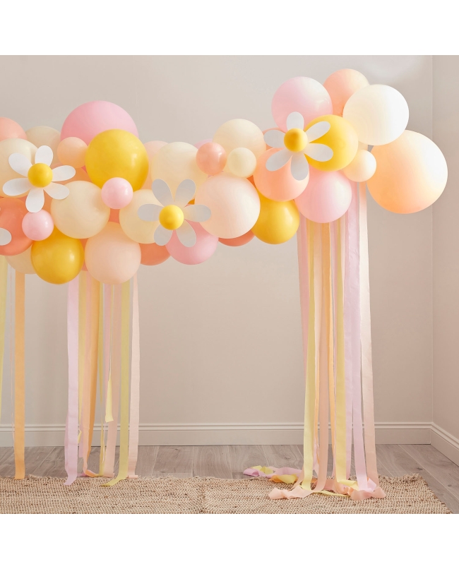 Kit Globos Latex Para Arco Con Margaritas ***OFERTA DTO NO ACUMULABLE