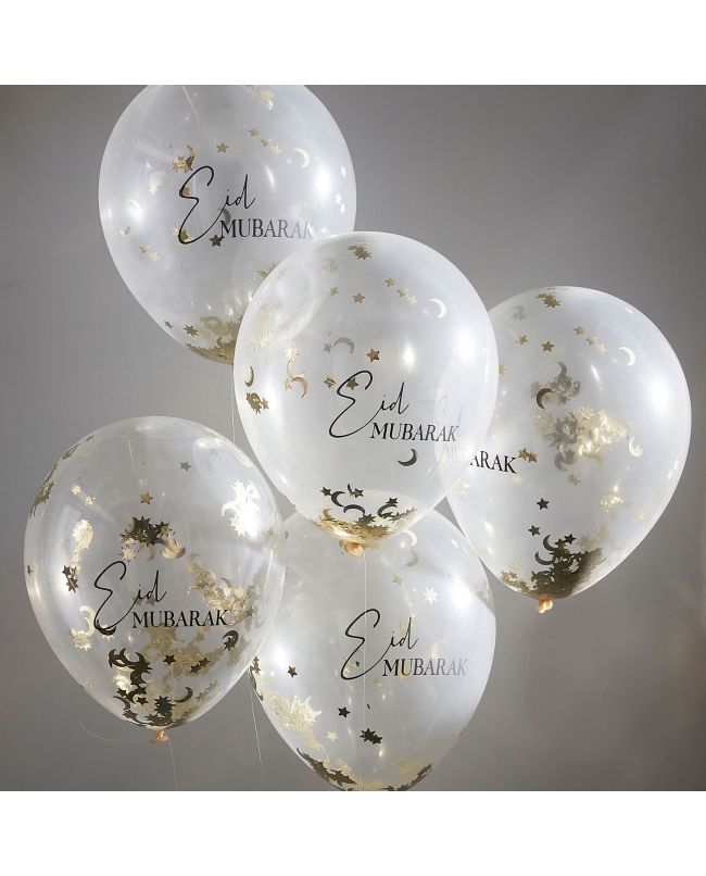 Blusebole Bundle Eid Mubarak Impreso Confetti Globos ***OFERTA DTO NO ACUMULABLE