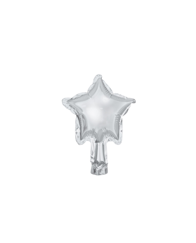 Globo Foil Estrella Plata 12cm ***OFERTA DTO NO ACUMULABLE