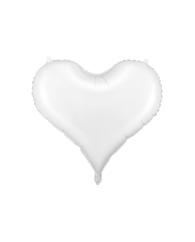 Globo Foil Corazon Blanco 75X64,5cm ***OFERTA DTO NO ACUMULABLE