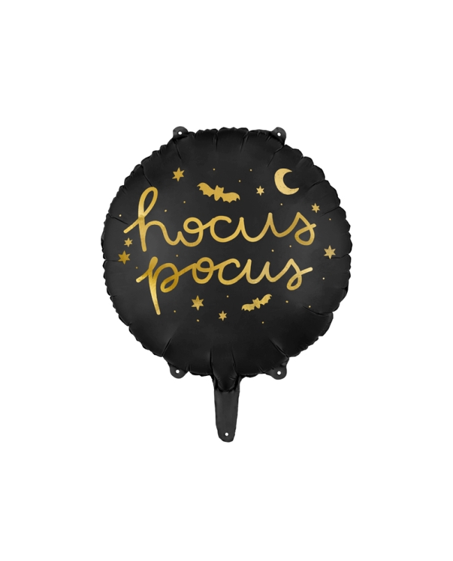 Globo Foil Hocus Pocus Negro 45cm ***OFERTA DTO NO ACUMULABLE