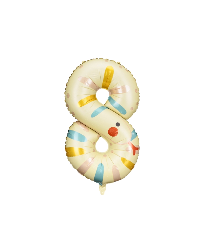 Globo Foil Numero 8 Serpiente 55X88cm ***OFERTA DTO NO ACUMULABLE