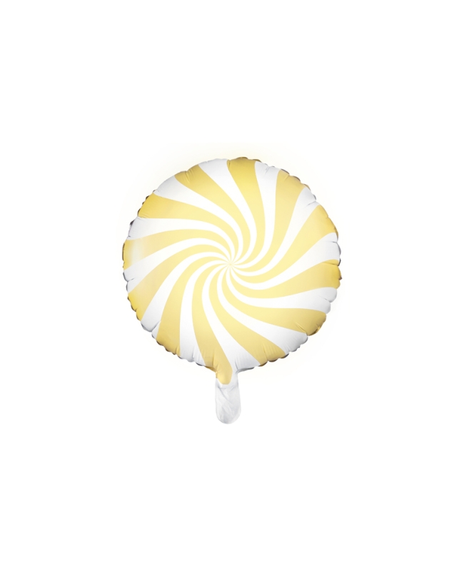 Globo Foil Caramelo Amarillo Claro 35cm ***OFERTA DTO NO ACUMULABLE