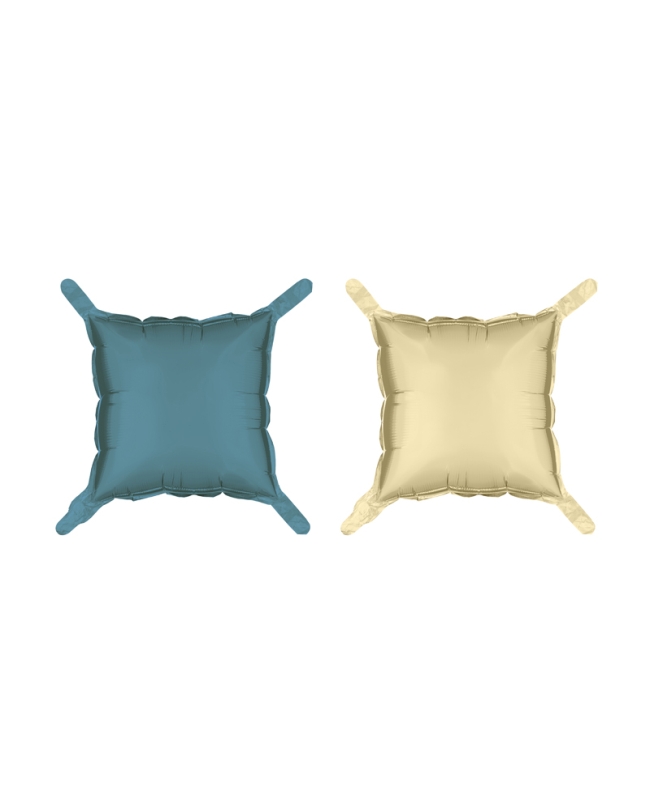 Globo Foil Cuadradocrema/Azul Naval 35X35cm ***OFERTA DTO NO ACUMULABLE