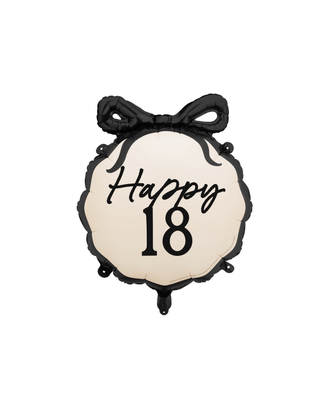 Globo Foil Elegante Happy 18 47 X 45cm ***OFERTA DTO NO ACUMULABLE