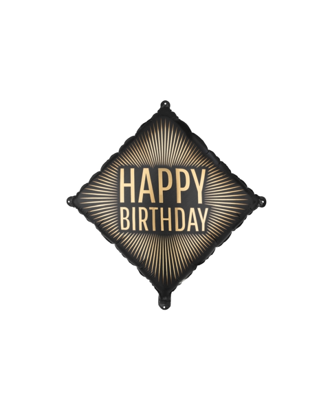 Globo Foil Happy Birthday 46cm ***OFERTA DTO NO ACUMULABLE