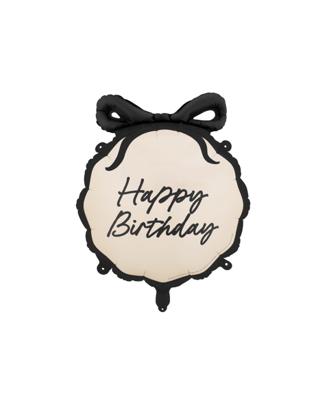 Globo Foil Elegante Happy Bday 47,5X45cm ***OFERTA DTO NO ACUMULABLE