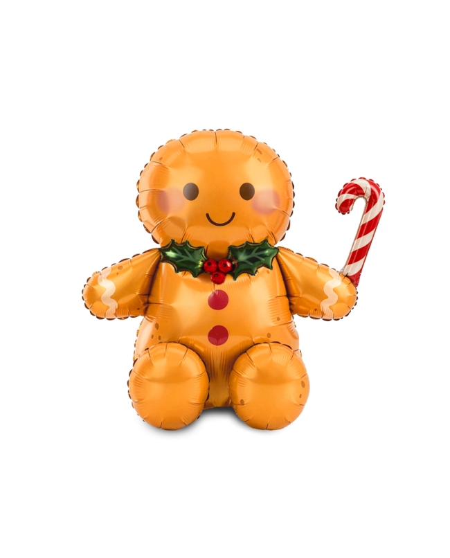 Globo Foil Muñeco Galleta Sentado 85X80cm ***OFERTA DTO NO ACUMULABLE